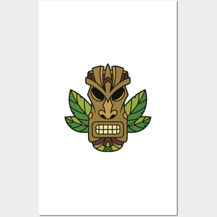 Funny Tribal Tiki Head Posters and Art